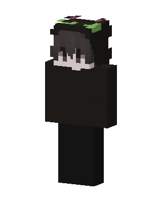 Black E-Girl skin, 3D preview