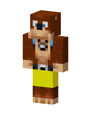 Brown Player Girl skin, 3D preview