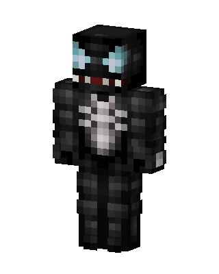 Black Masked Hero Boy skin, 3D preview