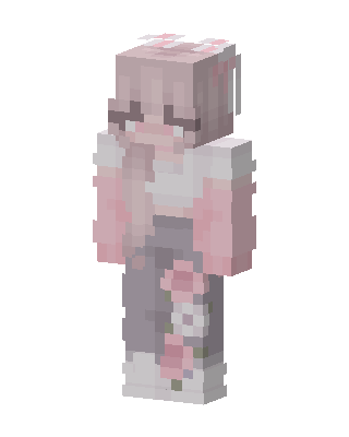 Pink Bunny Girl Minecraft pink skin