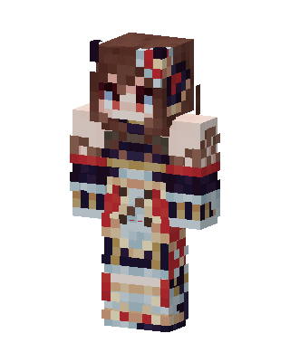 Brown Anime Girl Minecraft skin