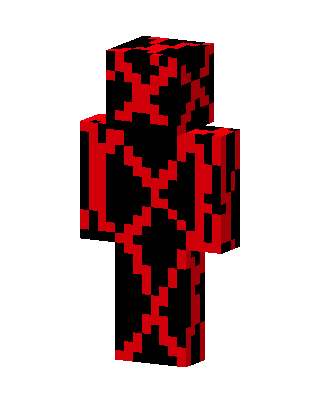 Magma Cracks skin, 3D preview