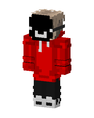 Red Hoodie Shadow Minecraft skin