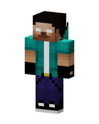 Teal Player Boy Minecraft skin