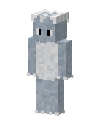 Gray Dino skin, 3D preview