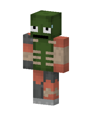 Pickle Rick skin, 3D preview
