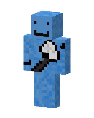 Blue Costume Boy skin, 3D preview