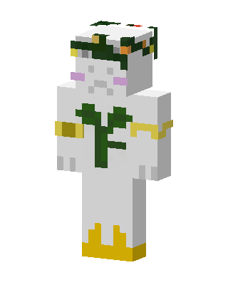 White Hero skin, 3D preview