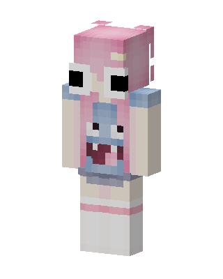Pink Monster Hoodie Minecraft skin
