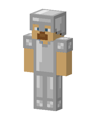 Gray Knight Boy skin, 3D preview