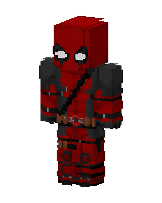 Red Fighter Boy skin, 3D preview