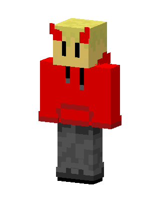 Red Devil Hoodie skin, 3D preview