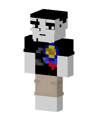 White Player Boy skin, 3D preview