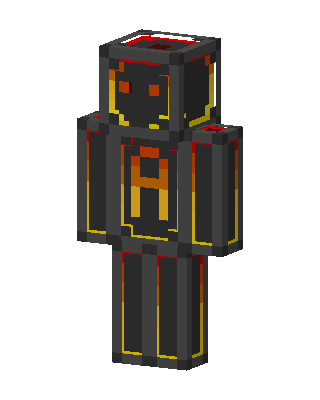 Magma Robot skin, 3D preview