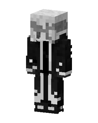 Black Skeleton Boy skin, 3D preview