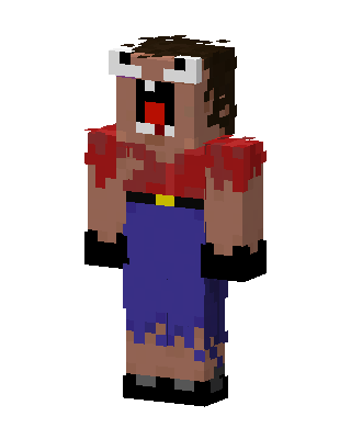 Blue Player Boy skin, 3D preview
