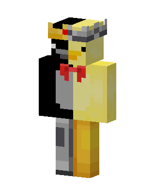 Split Duck King skin, 3D preview