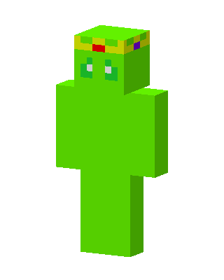 Crowned Slime skin, 3D preview