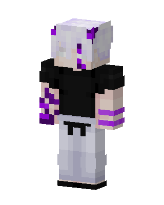 White E-Girl Minecraft e-girl skin