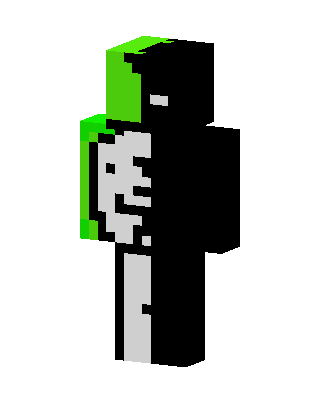 Black Mob Boy skin, 3D preview