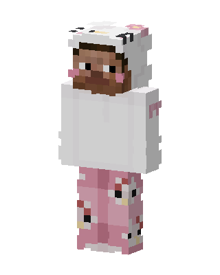 White Hoodie Girl Minecraft skin