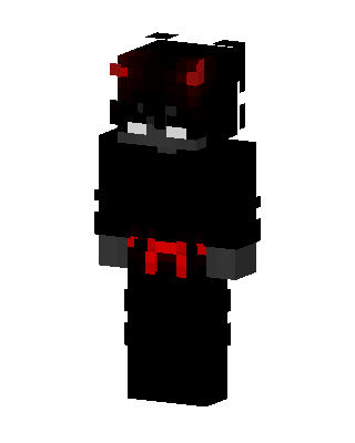 Black Ninja Boy skin, 3D preview