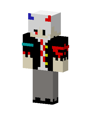 White Player Boy skin, 3D preview