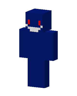 Blue Villain Boy skin, 3D preview
