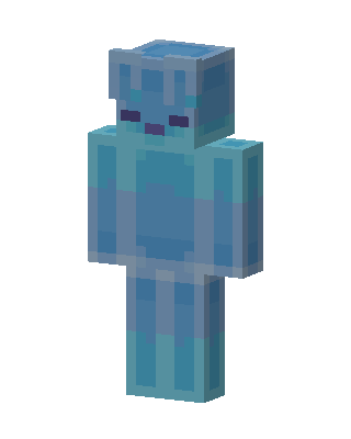 Blue Slime skin, 3D preview