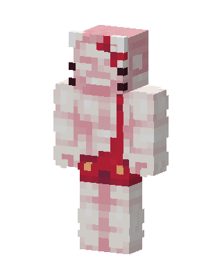 Pink Mob Girl skin, 3D preview
