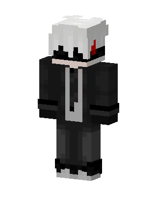 Black Villain Boy Minecraft goth skin