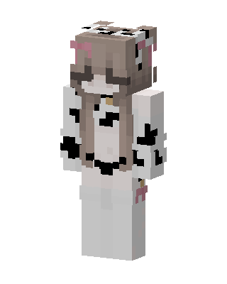 White Animal Girl Minecraft skin