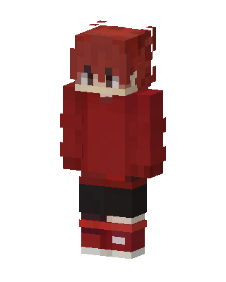 Red Player Boy skin, 3D preview