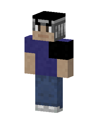 Visor Hoodie Guy skin, 3D preview