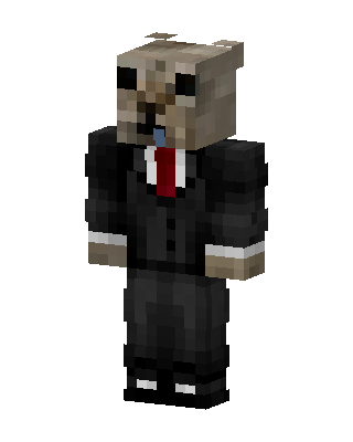 Black Suit Boy skin, 3D preview