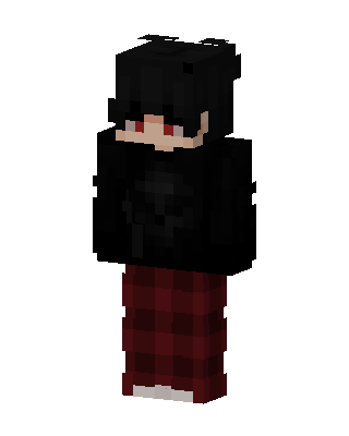 Crimson Plaid skin, 3D preview