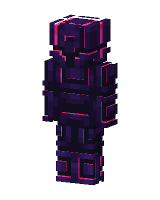Neon Void Knight Minecraft skin