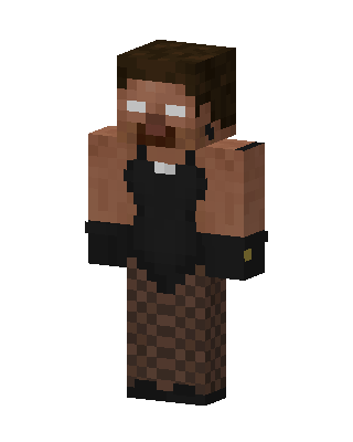 Herobrine In Dress Minecraft YouTuber skin