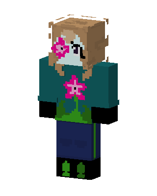 Flower Girl skin, 3D preview