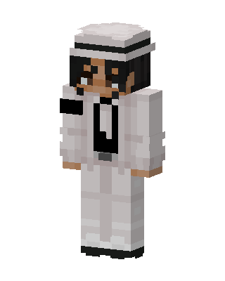 White Suit Gentleman skin, 3D preview