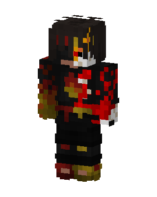 Black Villain Boy skin, 3D preview