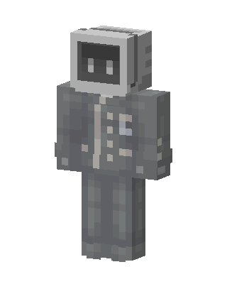 TV Head Robot skin, 3D preview