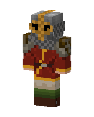 Red Knight Boy skin, 3D preview