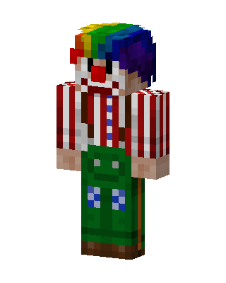 Rainbow Clown skin, 3D preview