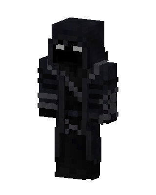 Black Hooded Villain Boy skin, 3D preview