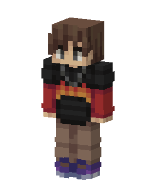Ember Hoodie skin, 3D preview