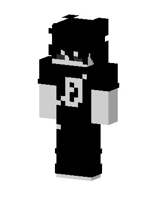 Monochrome Cat skin, 3D preview