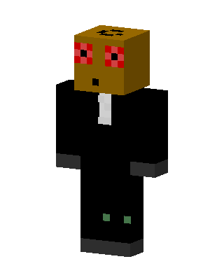 Suited Red Eyes skin, 3D preview