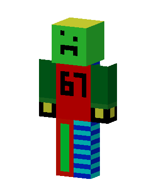 67 Jersey Creeper skin, 3D preview