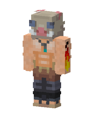 Inosuke Hashibira Minecraft skin